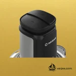 نمای نزدیک از دکمههای کنترلی و نمایشگر دیجیتال خردکن برقی نوتریکوک CH6000.