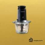 خردکن برقی نوتریکوک مدل CH6000 با کاسه شیشهای شفاف و بدنه مشکی، نمای اصلی محصول.