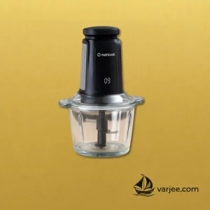 خردکن برقی نوتریکوک مدل CH6000 با کاسه شیشه‌ای شفاف و بدنه مشکی، نمای اصلی محصول.