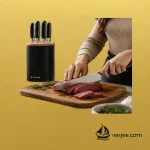 بریدن گوشت با ست چاقوی نوتری‌کوک KB150