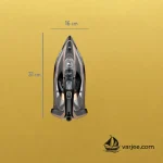 نمای ابعاد و مشخصات فنی اتو بخار تفال FV9845.