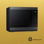 نمای زاویه‌دار مایکروویو سامسونگ MG40DG5525 با بدنه مشکی